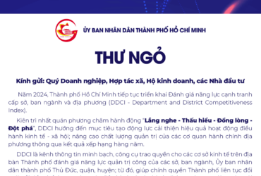 Thư ngỏ Ủy ban nhân dân Thành phố Hồ Chí Minh